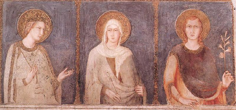 Simone Martini St Elisabeth, St Margaret and Henry of Hungary France oil painting art